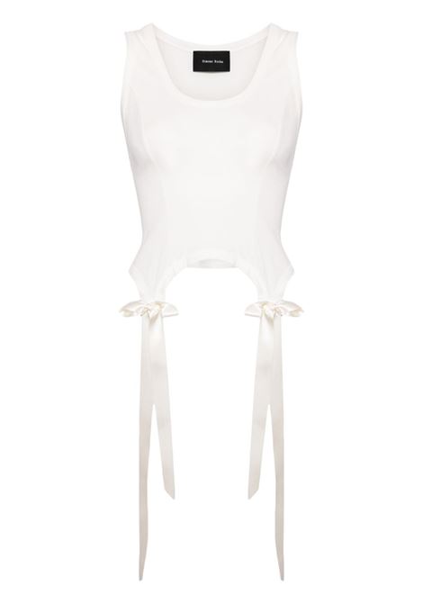 Ecru Easy Bow Tails tank Simone Rocha - women